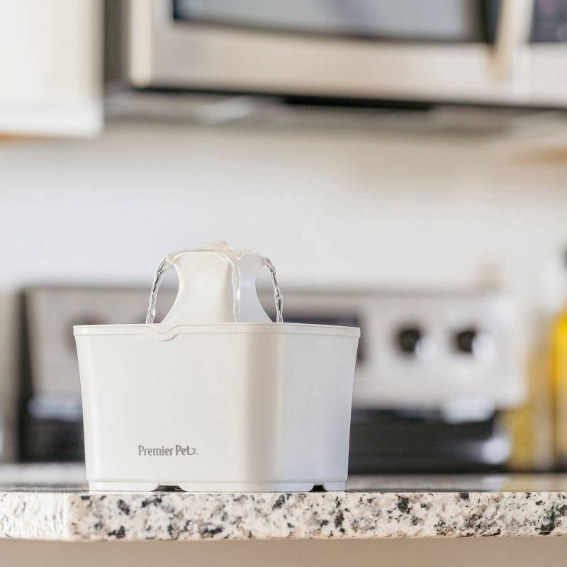 Premier Pet Automatic Water Fountain for Cats and Small Dogs 60oz 60