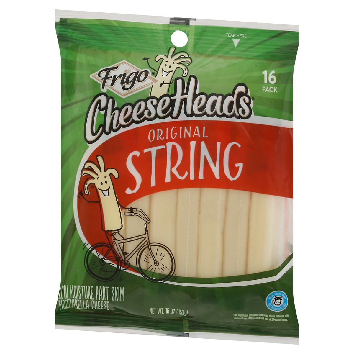 slide 9 of 12, Frigo CheeseHeads Original String Cheese 16 ea, 16 ct