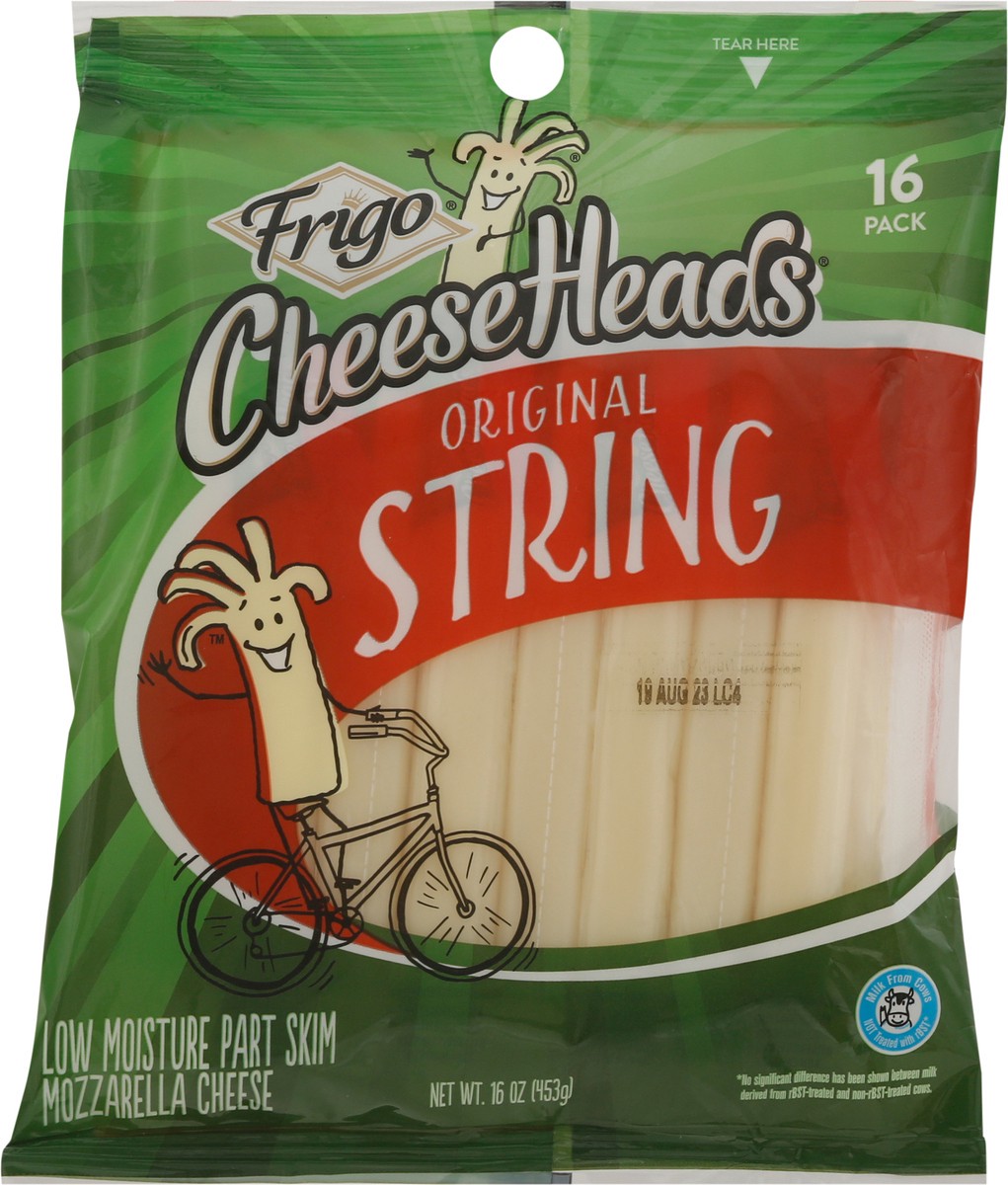 slide 3 of 12, Frigo CheeseHeads Original String Cheese 16 ea, 16 ct