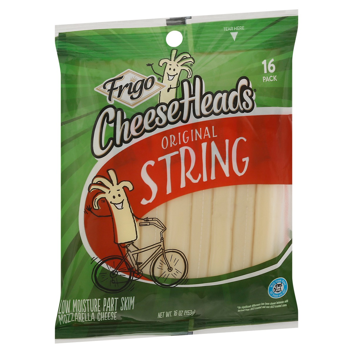 slide 2 of 12, Frigo CheeseHeads Original String Cheese 16 ea, 16 ct