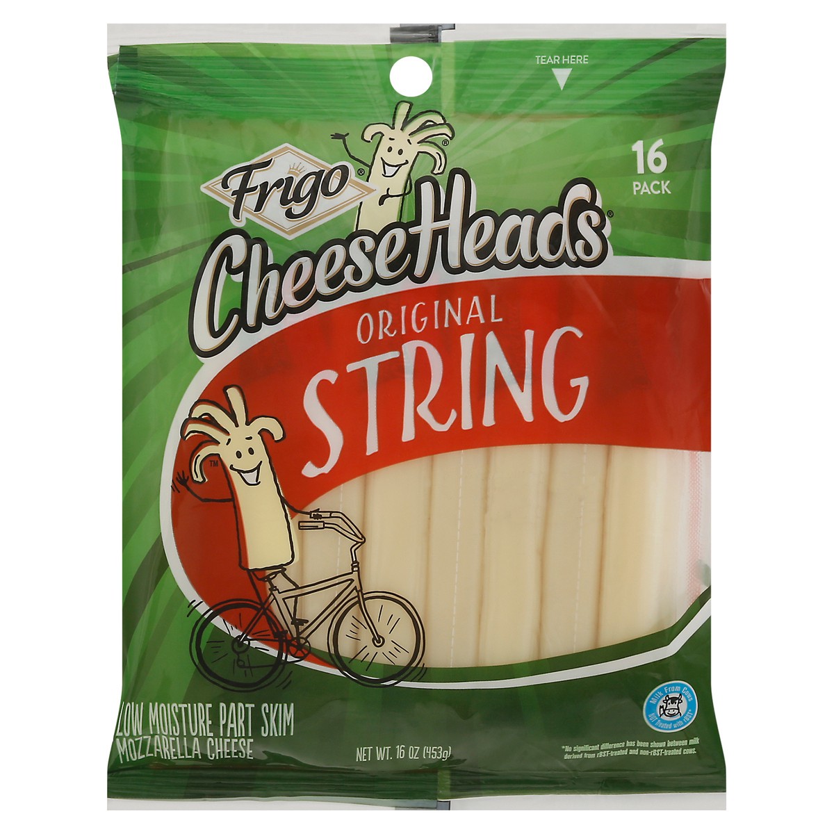 slide 1 of 12, Frigo CheeseHeads Original String Cheese 16 ea, 16 ct