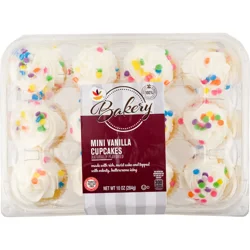 Giant Bakery Vanilla Mini Cupcakes - 12 ct