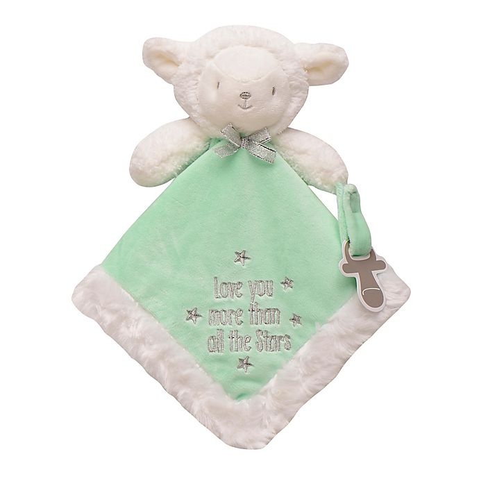 slide 1 of 1, Baby Starters Snuggle Buddy Lamb with Pacifier Holder - Mint, 1 ct