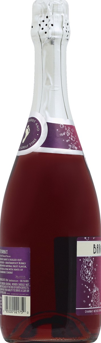 slide 3 of 6, Barefoot Bubbly Berry Fusion, 750 ml