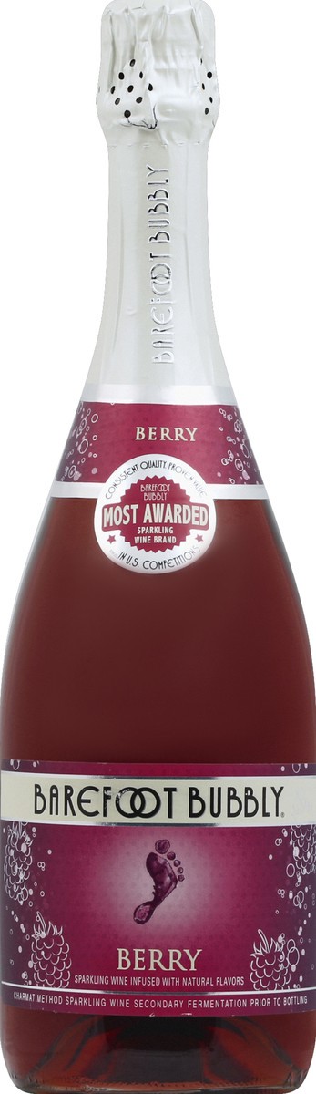 slide 5 of 6, Barefoot Bubbly Berry Fusion, 750 ml