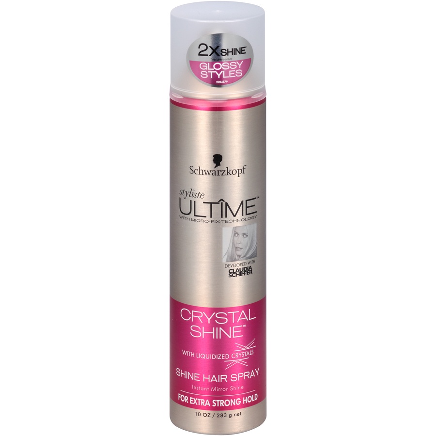 slide 1 of 1, Schwarzkopf Styliste Ultime Crystal Shine Hold Extra Strong Hold, 10 oz