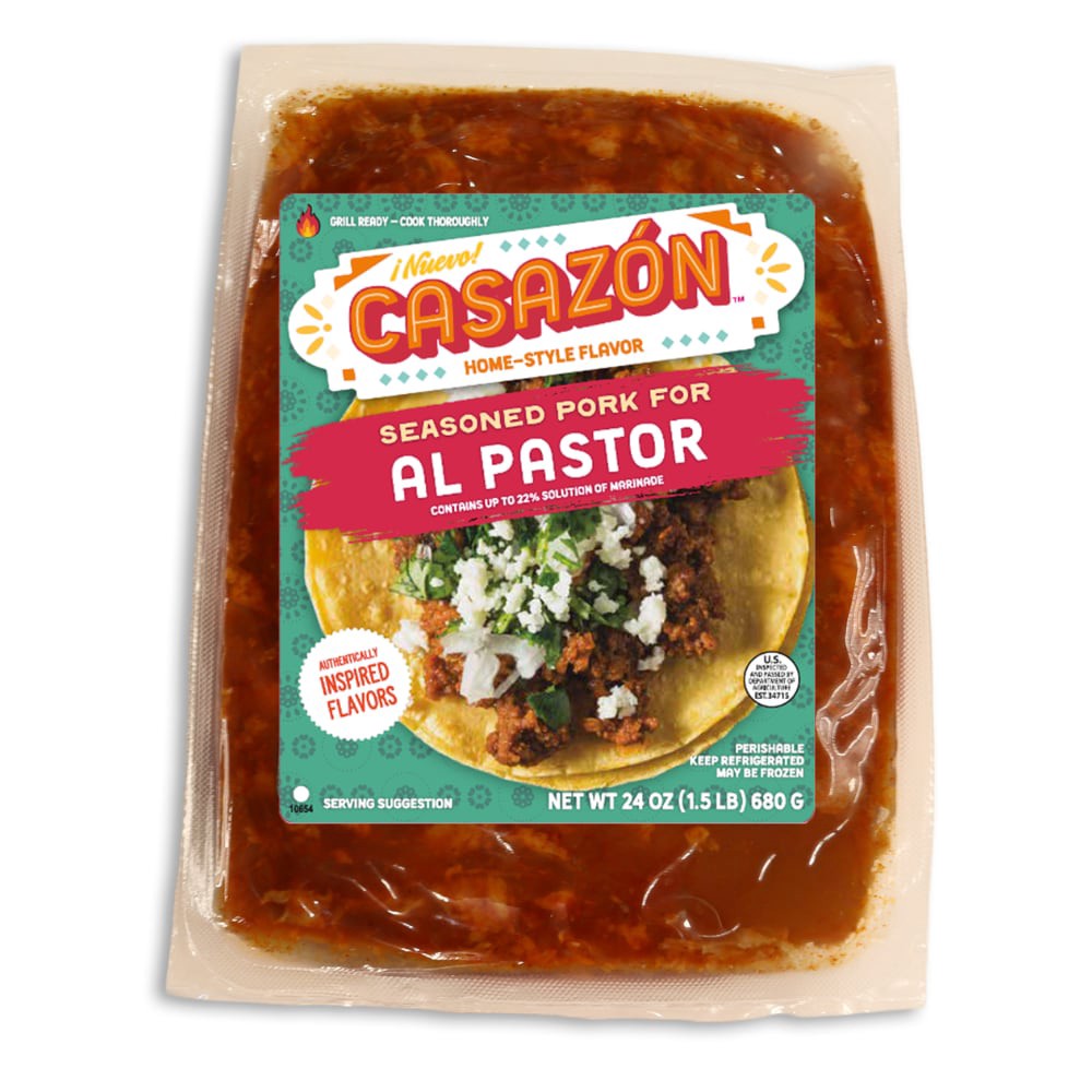 slide 1 of 1, Casazon Seasoned Pork for Al Pastor, 24 oz, 24 oz
