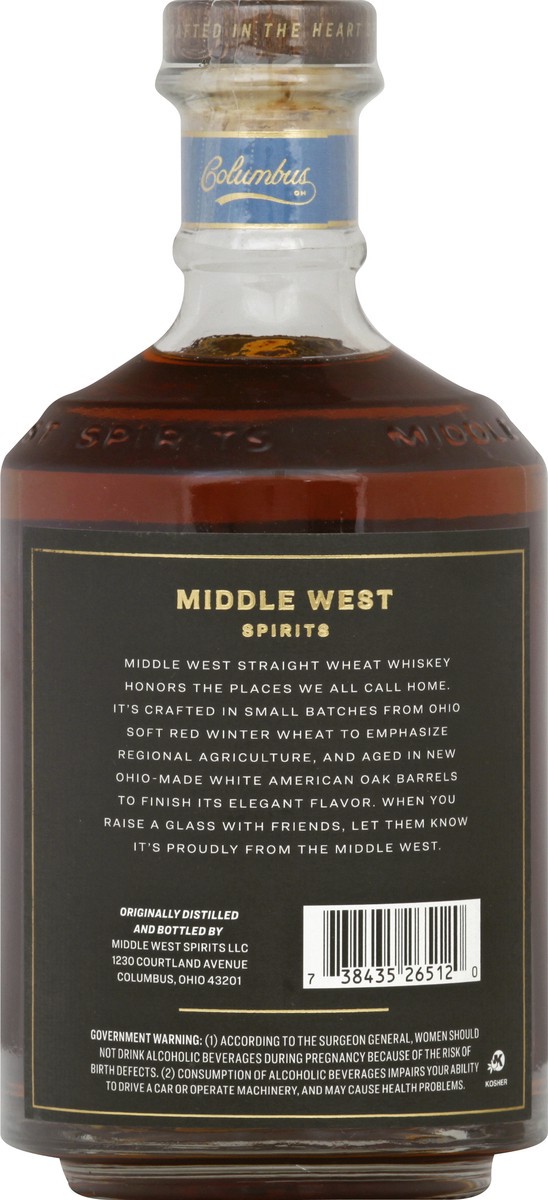 slide 2 of 9, Middle West Spirits Whiskey, Straight Wheat, 750 ml