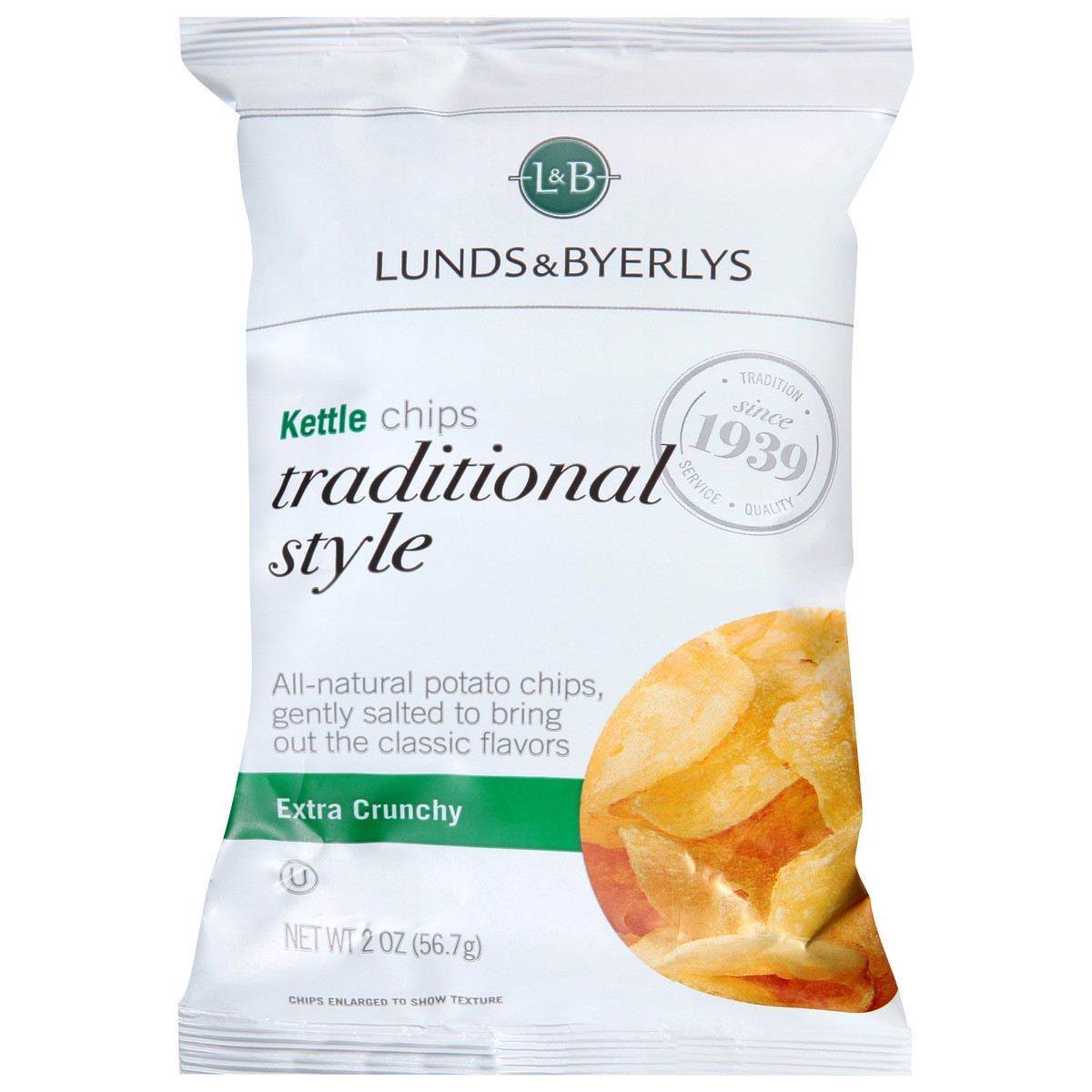 slide 1 of 9, Lunds & Byerlys Extra Crunchy Traditional Style Kettle Chips 2 oz, 2 oz