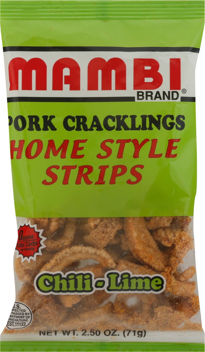 slide 11 of 11, Mambi Chili-Lime Pork Crackling, 2.5 oz