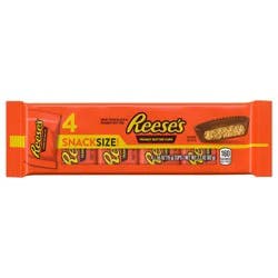 Reese's Milk Chocolate Snack Size Peanut Butter Cups, Candy Packs, 0.55 oz (4 Count)