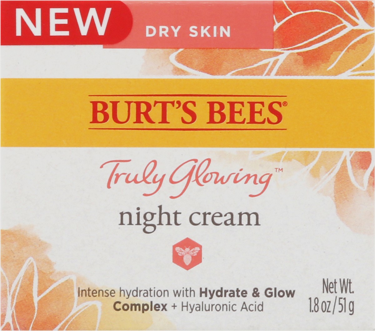 slide 11 of 13, Burt's Bees Truly Glowing Dry Skin Night Cream 1.8 oz, 1.8 oz