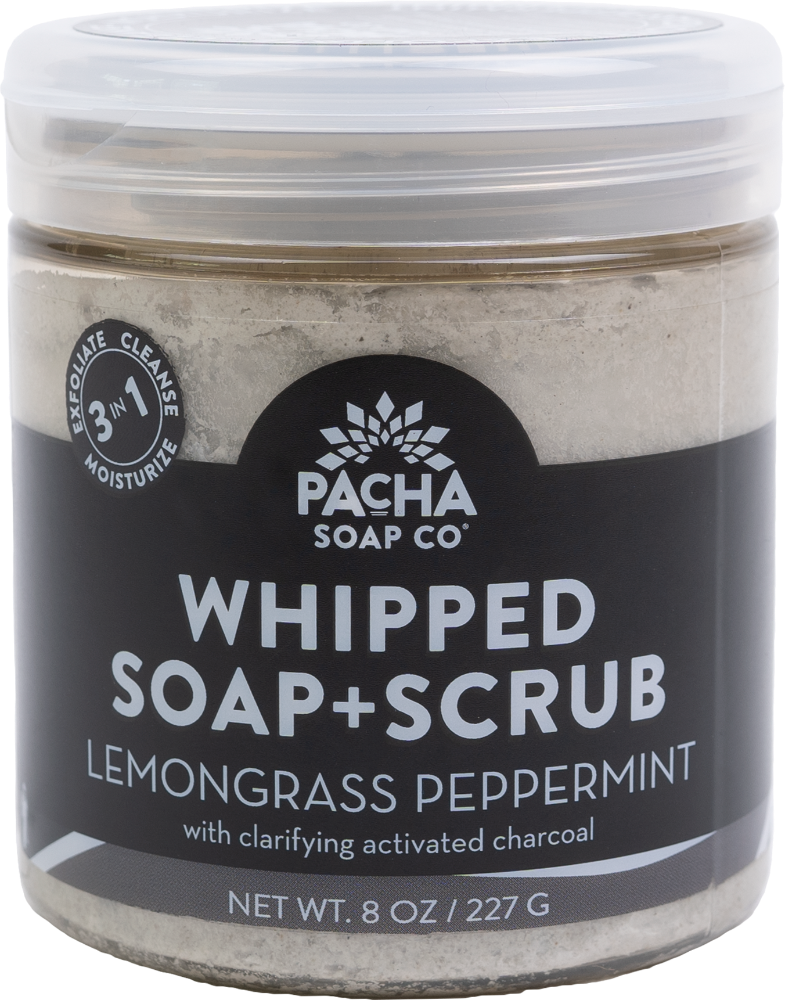 slide 1 of 1, Pacha Soap Co. Lemongrass Peppermint Soap And Scrub, 8 oz