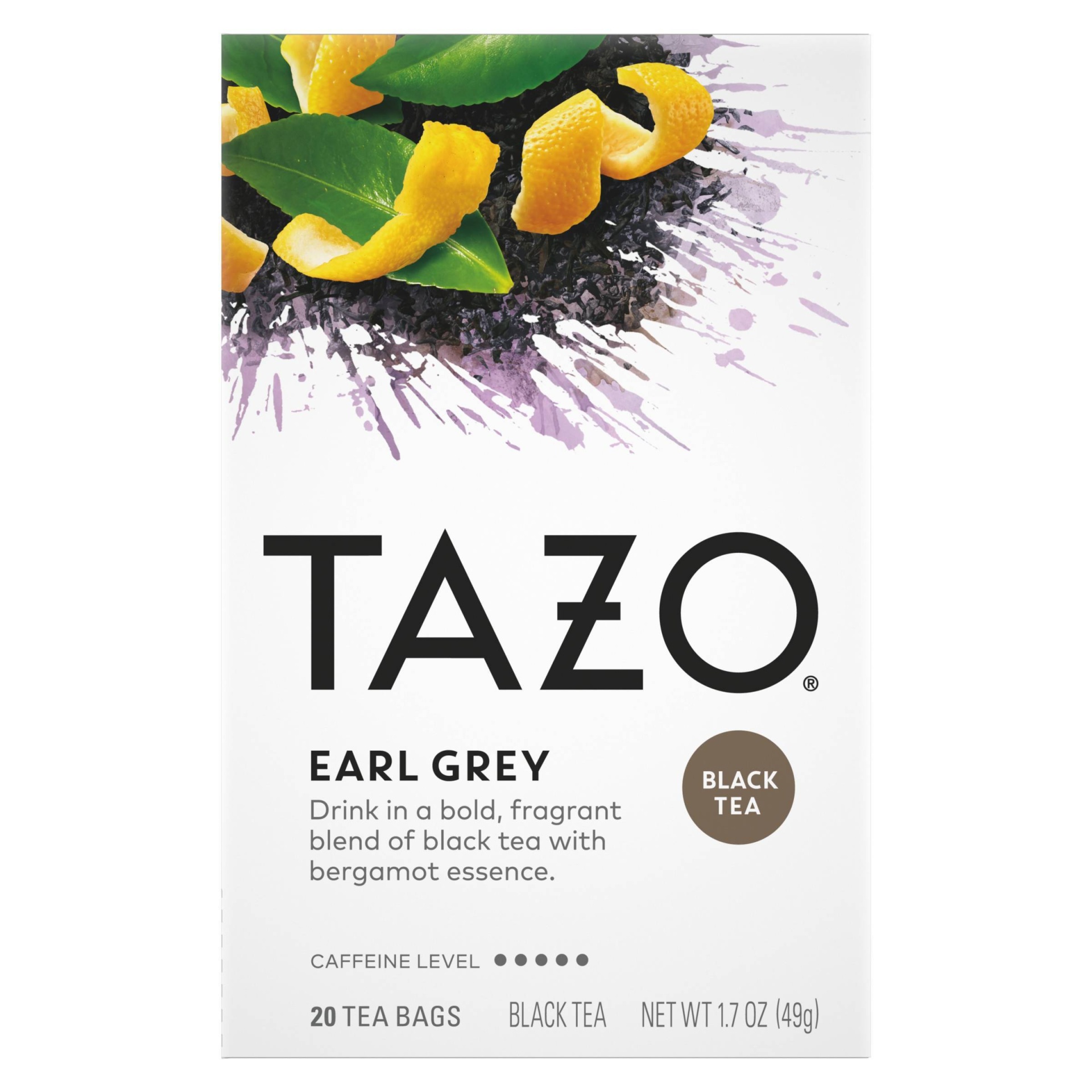 slide 1 of 8, Tazo Earl Grey Black Tea, 20 ct