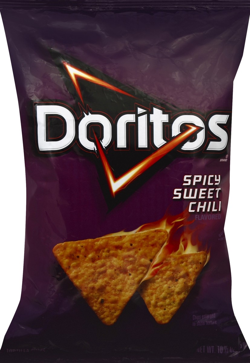 slide 4 of 5, Doritos Spicy Sweet Chili Tortilla Chips, 10.5 oz