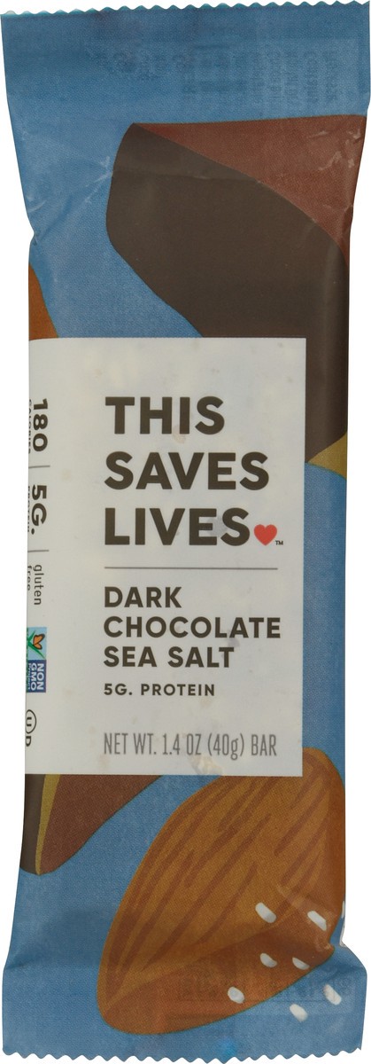 slide 3 of 11, This Saves Lives Dark Chocolate Sea Salt Bar 1.4 oz Bag, 1.4 oz