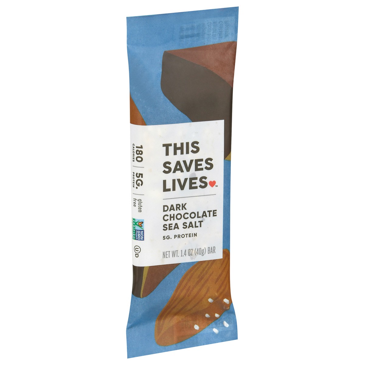 slide 5 of 11, This Saves Lives Dark Chocolate Sea Salt Bar 1.4 oz Bag, 1.4 oz