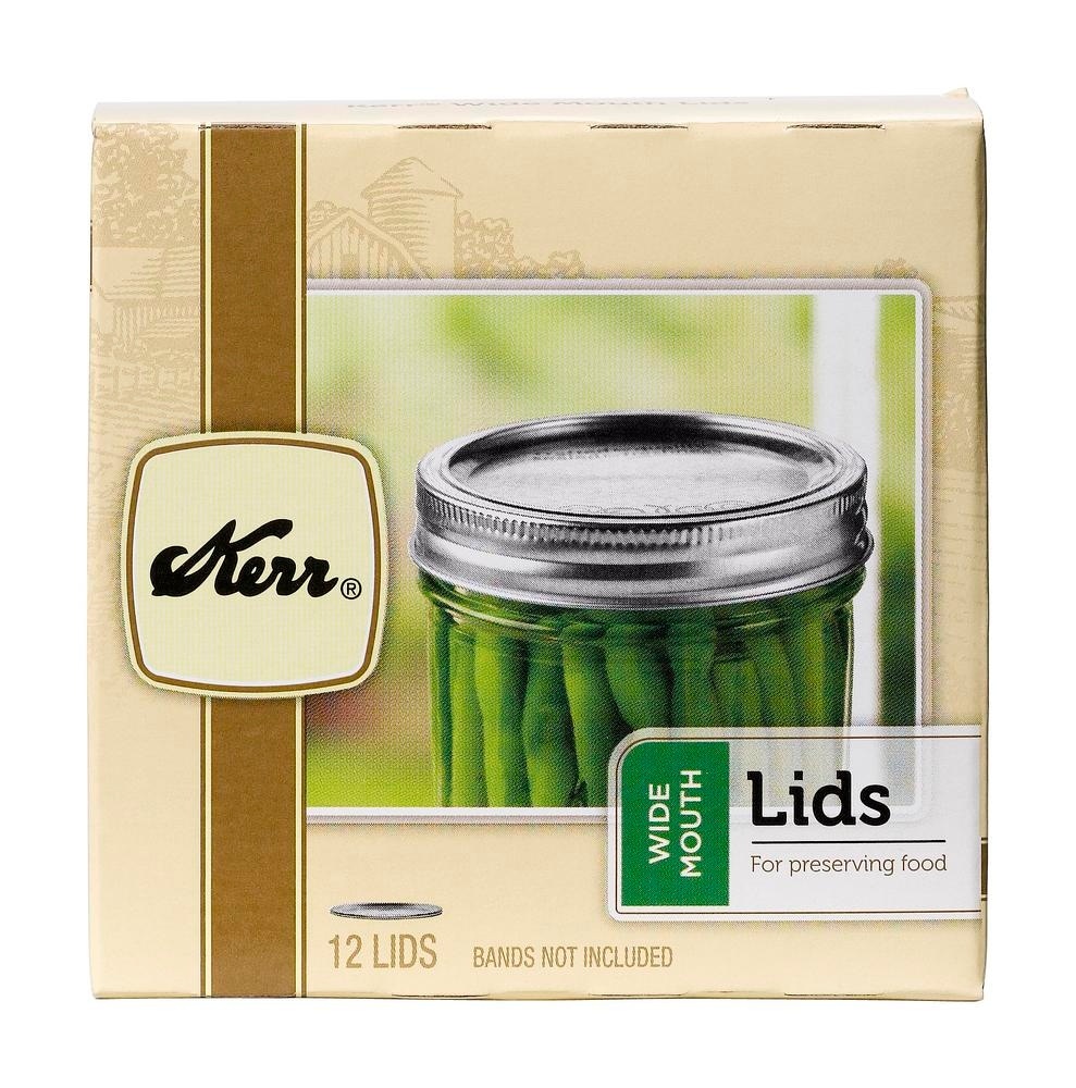 slide 1 of 1, Kerr Wide Mouth Lids, 24 ct