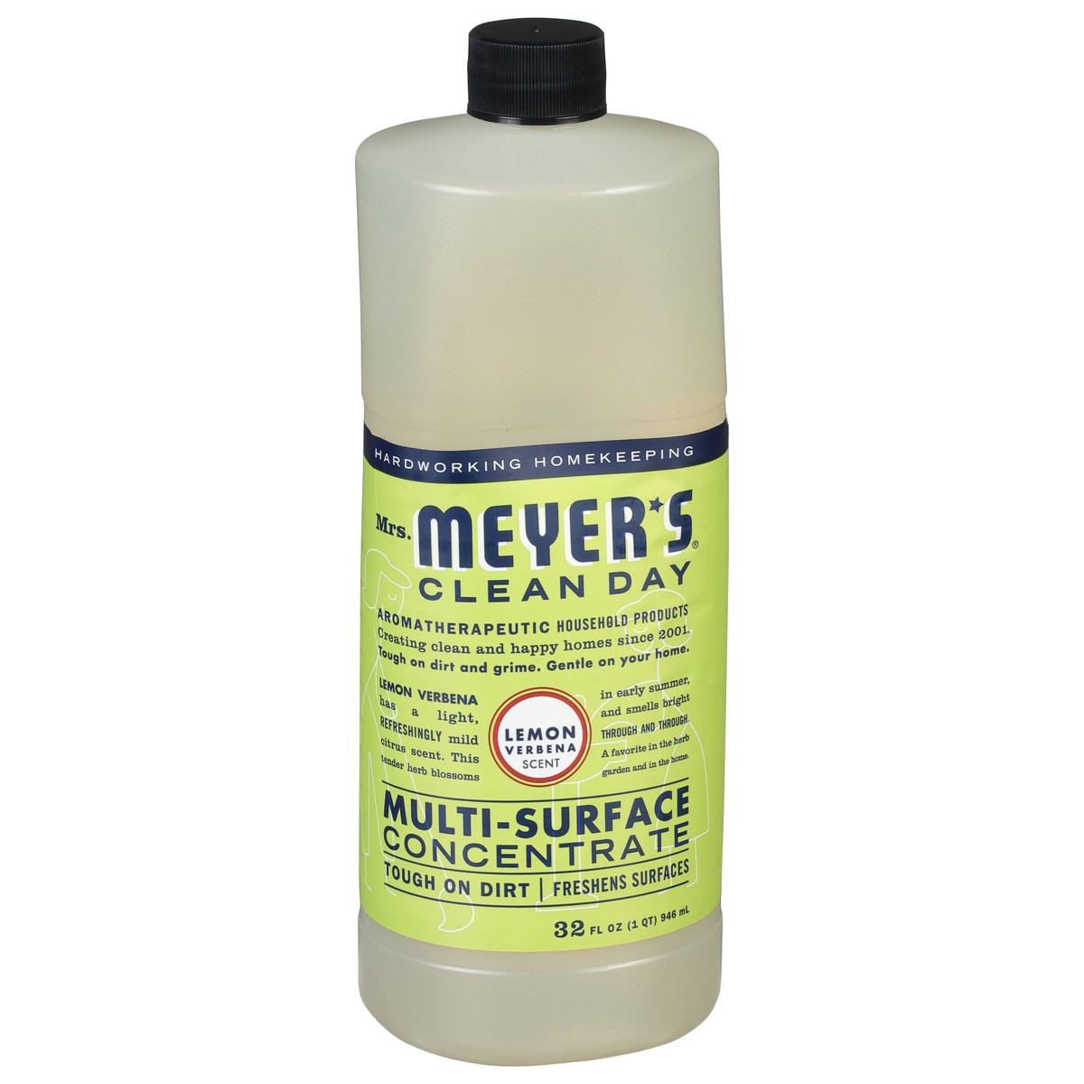 slide 1 of 9, Mrs. Meyer's Clean Day Lemon Verbena Scent Multi-Surface Concentrate 32 fl oz, 32 fl oz