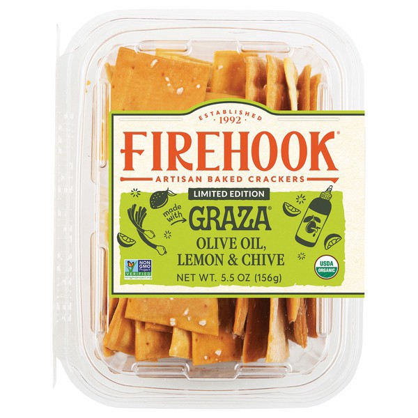 slide 1 of 3, Firehook Crackers Graza Oo Lem Chv - 5.5 Oz, 5.5 oz