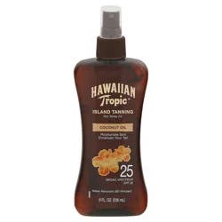 Hawaiian Tropic SPF 25 Island Tanning Coconut Oil Dry Spray Oil 8 fl oz