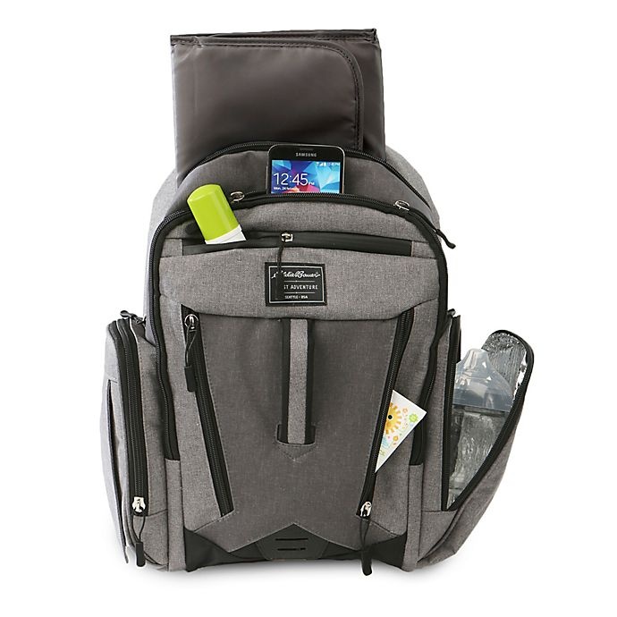 Eddie Bauer Places & Spaces Traverse Backpack Diaper Bag - Grey/Dark ...