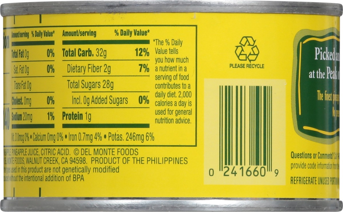 slide 2 of 9, Del Monte Pineapple Slices 100% Juice 8 oz, 8 oz