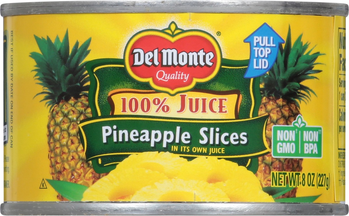 slide 6 of 9, Del Monte Pineapple Slices 100% Juice 8 oz, 8 oz