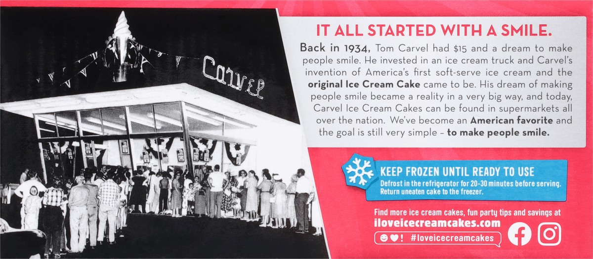 slide 8 of 9, Carvel Strawberry Crunchie Ice Cream Cake  25 oz., 25 oz