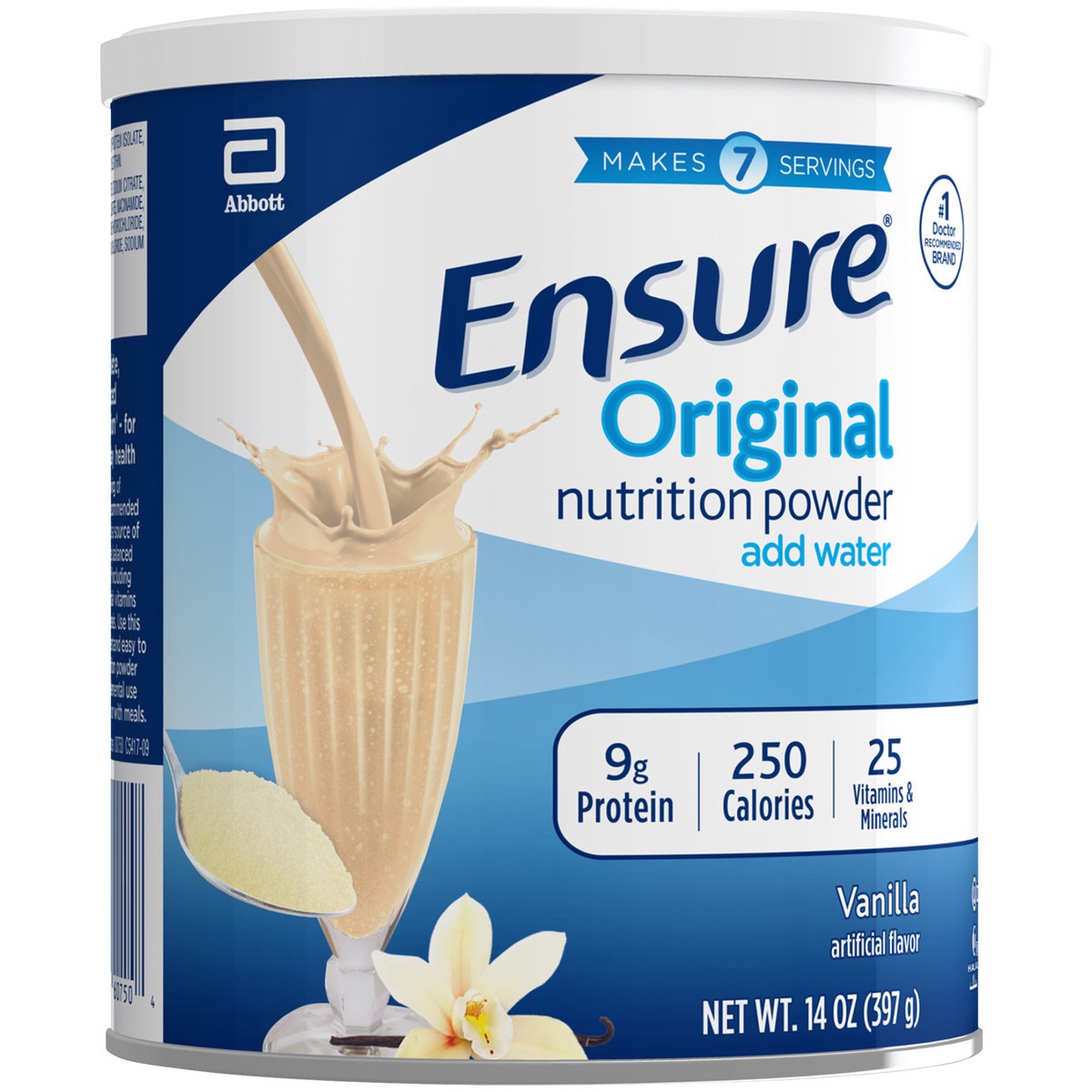 slide 6 of 9, Ensure Original Nutrition Powder Vanilla Shake Mix Can, 14 oz