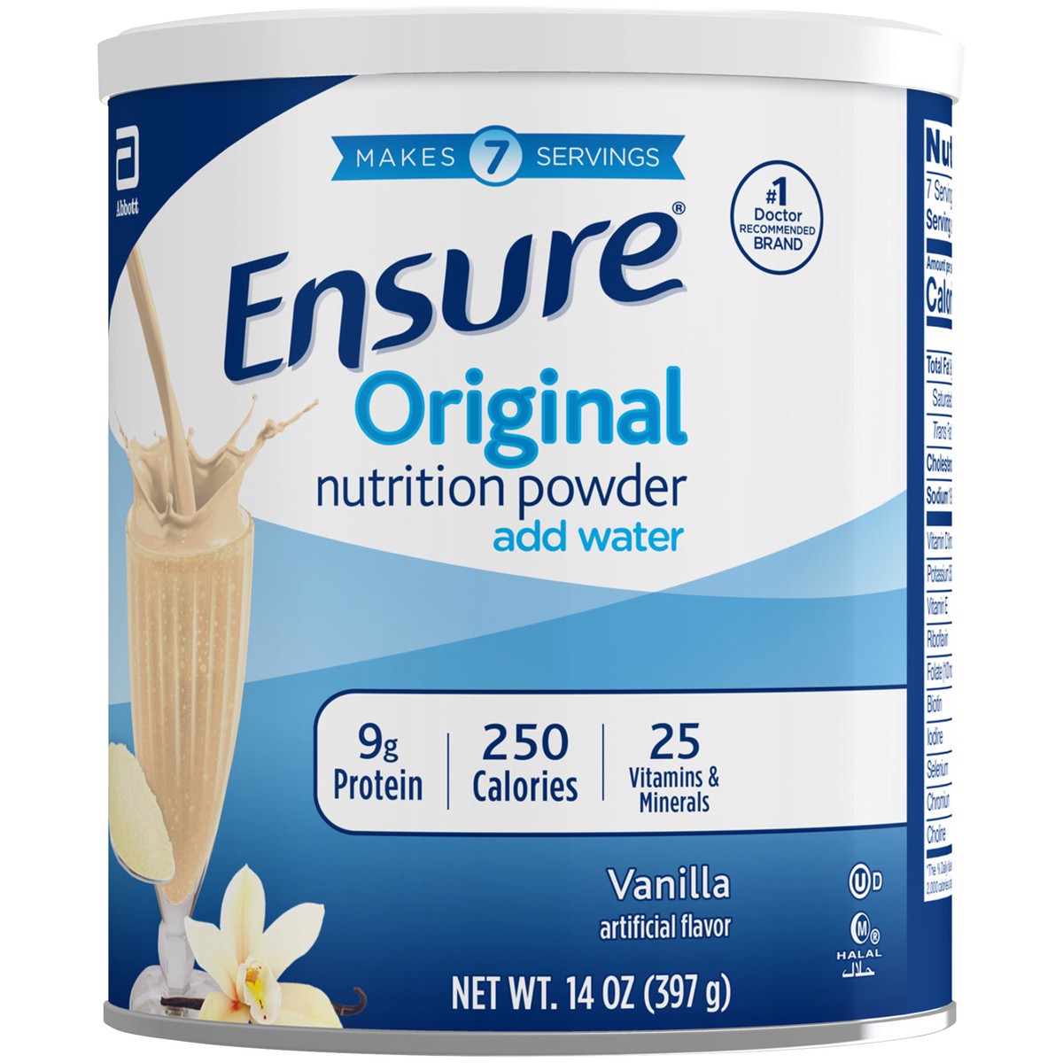 slide 8 of 9, Ensure Original Nutrition Powder Vanilla Shake Mix Can, 14 oz