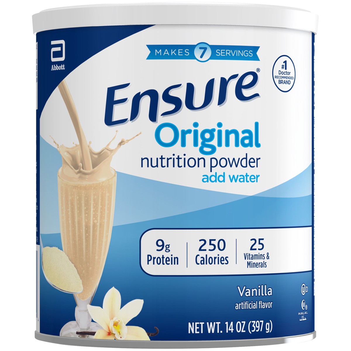 slide 9 of 9, Ensure Original Nutrition Powder Vanilla Shake Mix Can, 14 oz