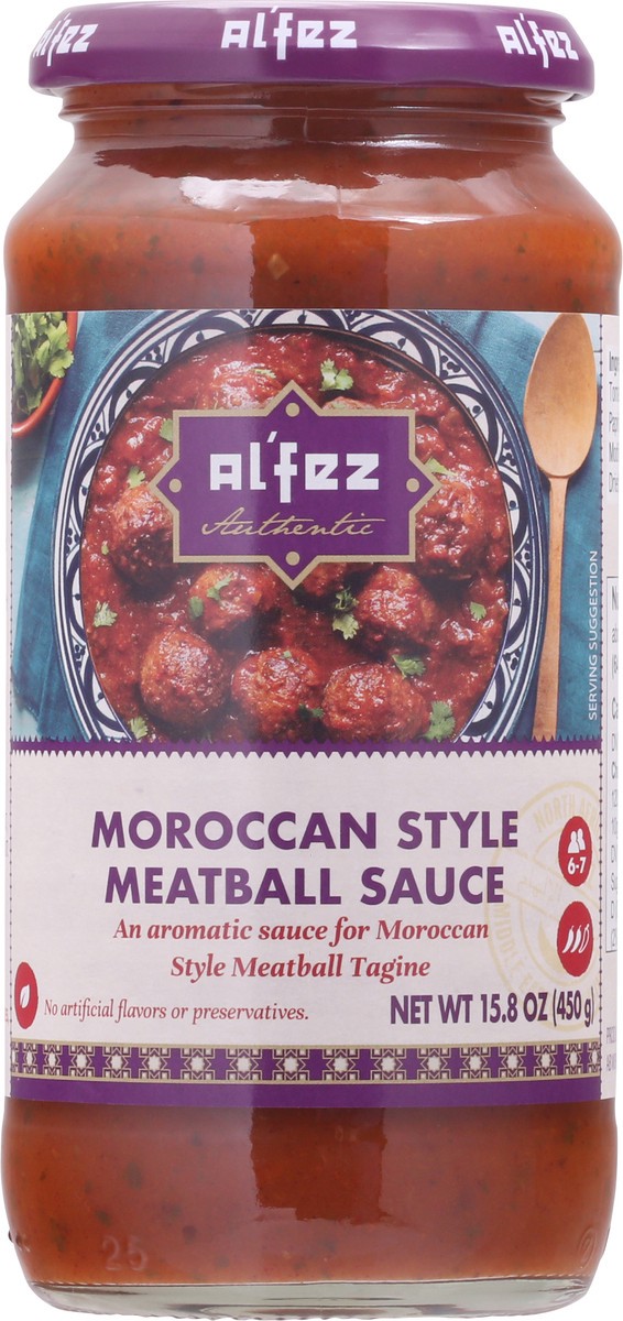 slide 2 of 13, Al'Fez Moroccan Style Meatball Sauce 15.8 oz, 15.8 oz
