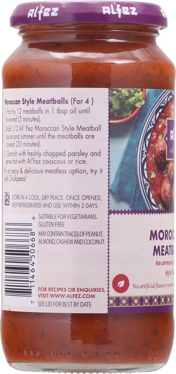 slide 7 of 13, Al'Fez Moroccan Style Meatball Sauce 15.8 oz, 15.8 oz