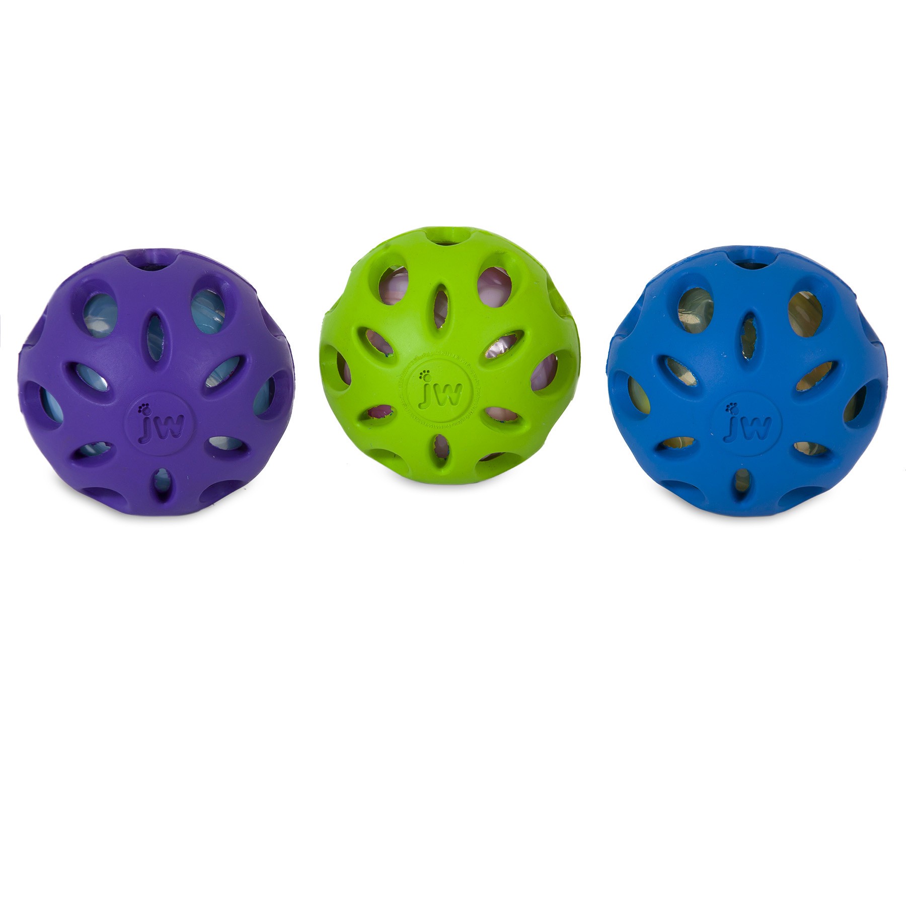 slide 1 of 10, JW Crackle Heads Crackle Ball Dog Toy, 1 ct