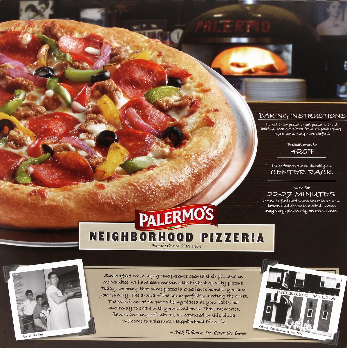 slide 5 of 9, Palermo's Neighborhood Pizzeria Supreme Pizza 25.25 oz Box, 25.25 oz