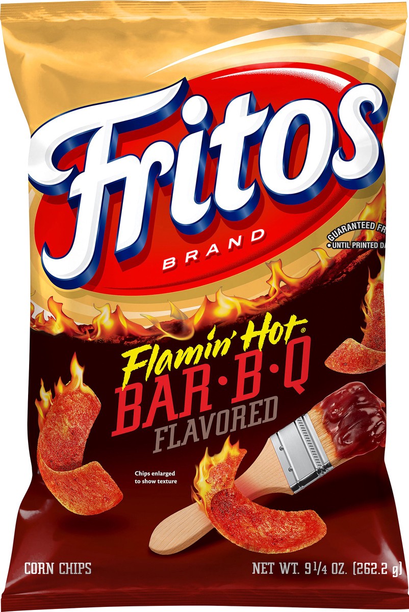 slide 3 of 3, Fritos Flamin Hot Bbq Chips, 9.25 oz