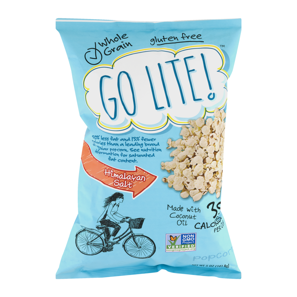 slide 1 of 1, Herr's Go Lite! Popcorn With Himalayan Salt, 5 oz