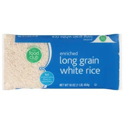 Food Club Long Grain Enriched White Rice 16 oz