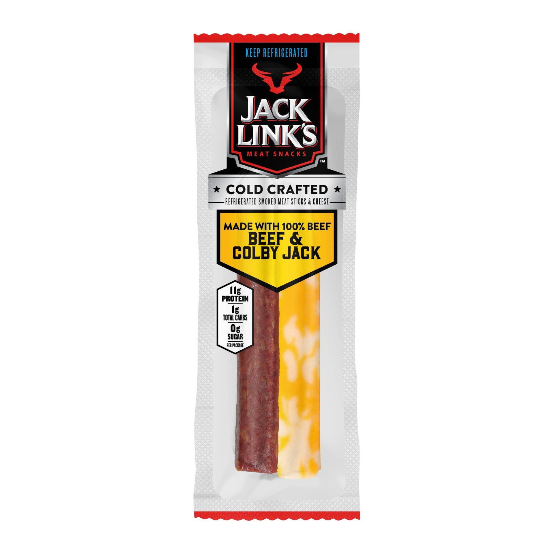 slide 1 of 2, Jack Link's Cold Crafted Beef & Colby Cheese Combo Meat Stick, 1.5 oz