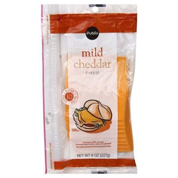 Publix Mild Cheddar Cheese Slices 8 oz Shipt