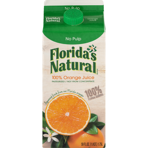 slide 7 of 16, Florida's Natural Most Pulp Orange Juice - 59 fl oz, 52 fl. oz.