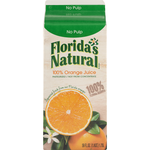 slide 12 of 16, Florida's Natural Most Pulp Orange Juice - 59 fl oz, 52 fl. oz.