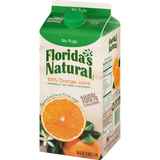 slide 4 of 16, Florida's Natural Most Pulp Orange Juice - 59 fl oz, 52 fl. oz.