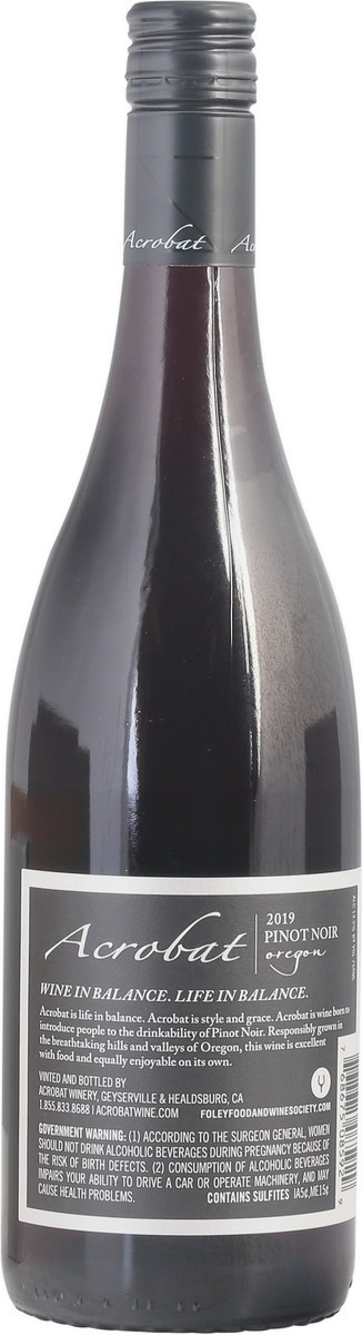 slide 5 of 9, Acrobat Pinot Noir, 750 ml
