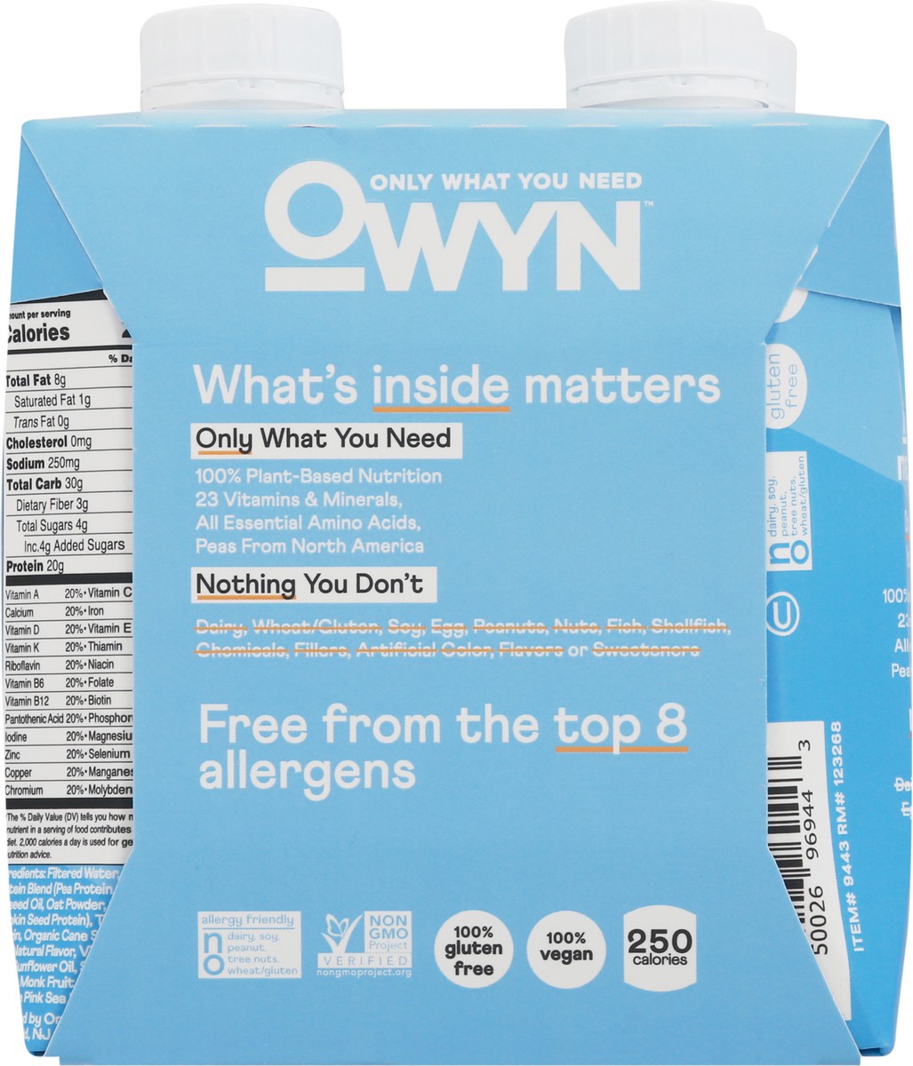 slide 7 of 9, OWYN Complete Vanilla Nutrition Shake 4 - 11.15 fl oz Shakes, 4 ct