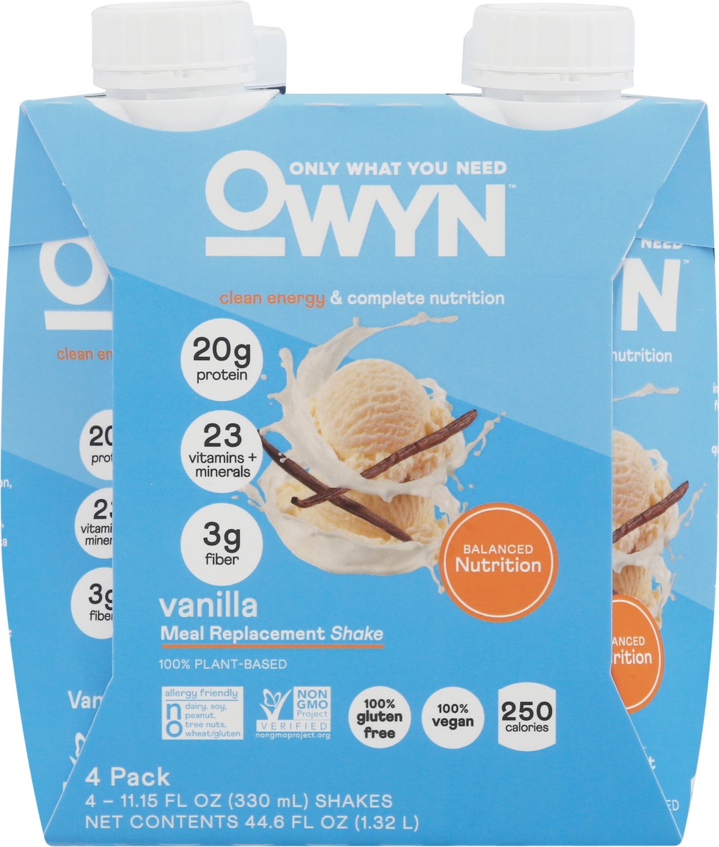 slide 9 of 9, OWYN Complete Vanilla Nutrition Shake 4 - 11.15 fl oz Shakes, 4 ct