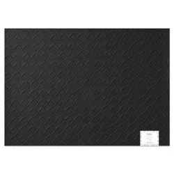Lintex Woven Faux Leather Black Placemat