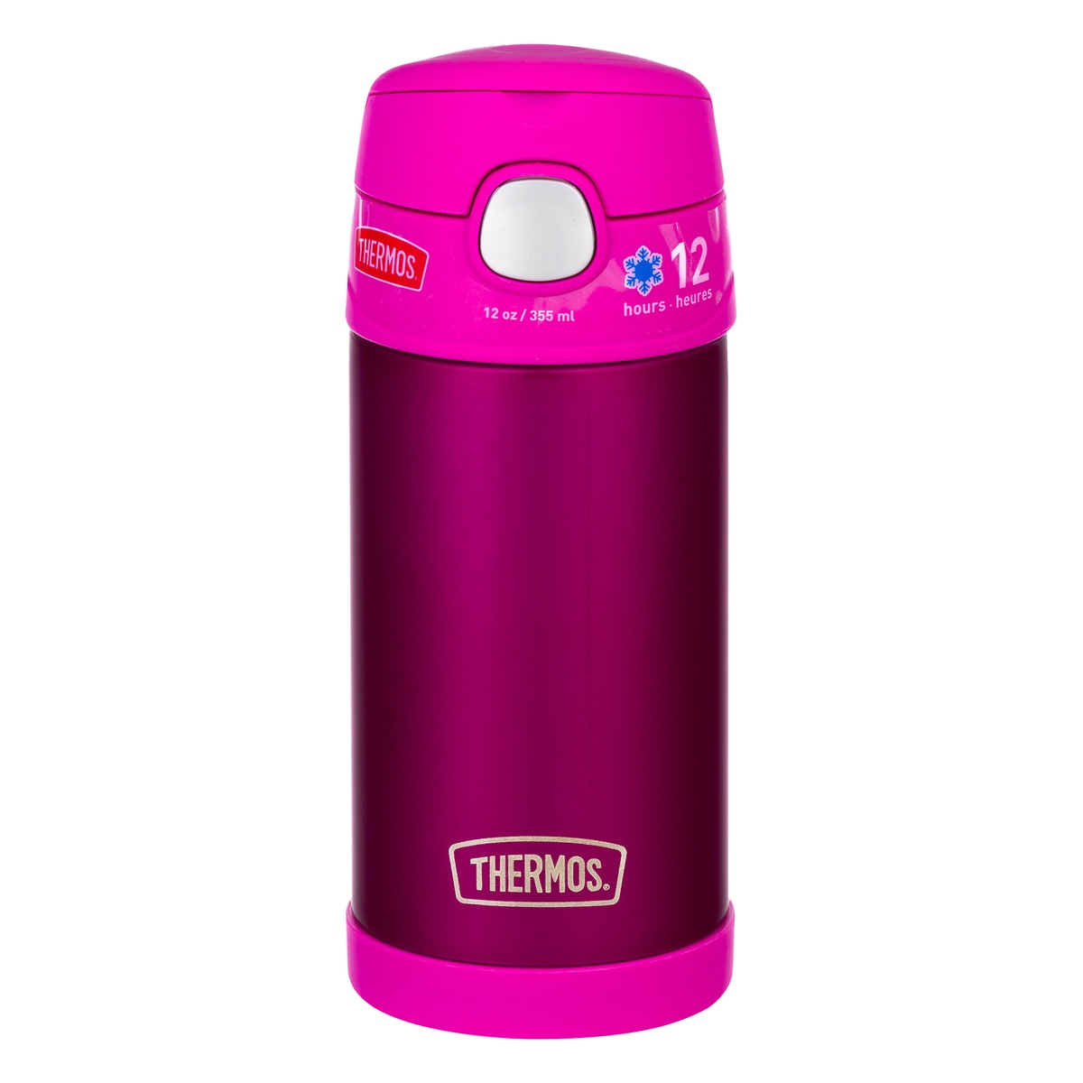 slide 1 of 1, Thermos Funtainer Bottle Pink, 12 oz