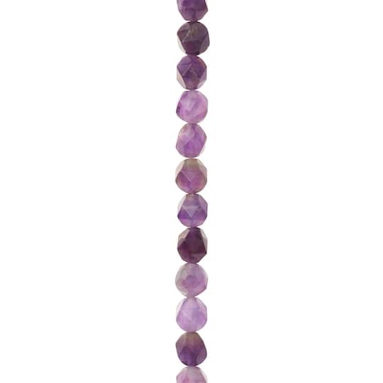 slide 1 of 3, Purple Amethyst Faceted Beads By Bead Landing, 8mm, 8mm
